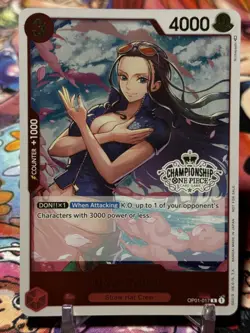 NICO ROBIN - One Piece OP01-017 - PROMO - Store Championship Participation Pack - Image 1