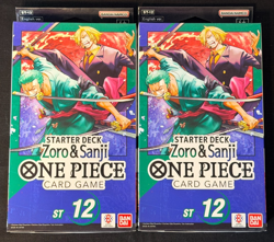 x2 One Piece CCG Zoro & Sanji ST-12 Starter Deck Sealed New BANDAI ENGLISH - Image 1