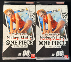 x2 One Piece CCG Monkey D Luffy ST-08 Starter Deck Sealed New BANDAI ENGLISH - Image 1