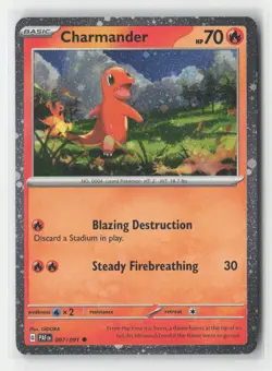 Charmander - Cosmos Holo Promo Cards & Products 004/165 LP Pokemon Card - Image 1