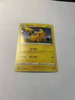 Pikachu SWSH039 SWSH: Sword & Shield Promo Cards Holo Cosmo Foil - Image 1