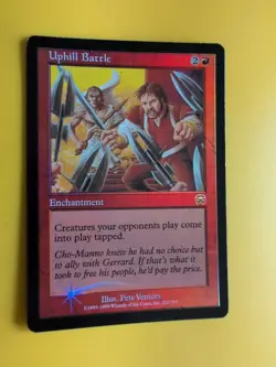 Uphill Battle. Enchantment Mercadian Masques. FOIL. MTG Card. wear to edges - Image 3