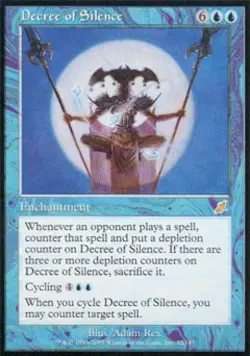 Decree of Silence - Heavy Play MTG Scourge - Image 1