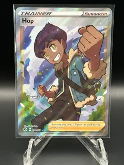 Hop 73/73 NM Full Art Ultra Rare Champion's Path Pokemon TCG Cards Holo Trainer - Image 1