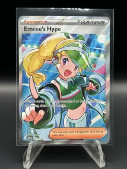Emcee's Hype 220/182 Sv10: Destined Rivals Holo Pokemon Tcg Card English 2025 - Image 1