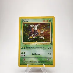 Pinsir 09/64 Jungle Holo Rare Pokemon Card 1999 WOTC LP - Image 1
