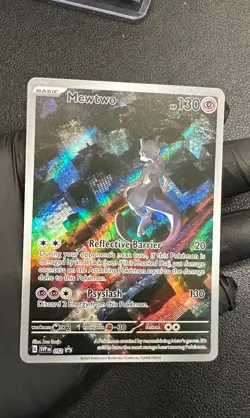 Mewtwo SVP052 Scarlet & Violet 151 Illustration Rare Promo Pokemon Card NM - Image 1