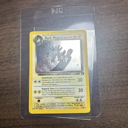 Dark Magneton 11/82 Holo Rare Team Rocket Pokemon Card Full Swirl - Image 2