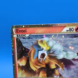 Entei HGSS20 Heart Gold Soul Silver Promo Pokemon Card Holo No Gameplay SWIRL 🍥 - Image 2