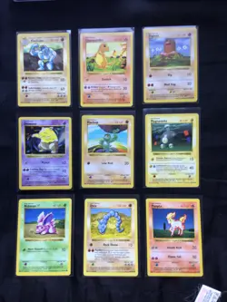 Pokemon Cards: Shadowless Base Set 25 Card Non-Holo Lot - Image 1