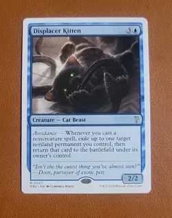 NM Displacer Kitten #0027 White Border Mystery Booster 2 - Image 1