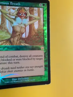 Venemous Breath x2 Instant Mercadian Masques. FOIL. MTG wear to edges - Image 4