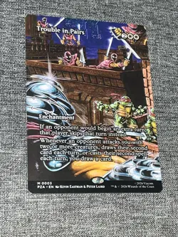 Trouble in Pairs (Borderless) 0003 - PZA Teenage Mutant Ninja Turtles - MTG NM/M - Image 1
