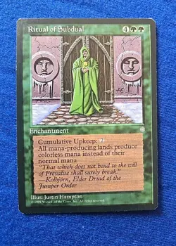 Ritual of Subdual, Ice Age #261 MTG 1995 Magic The Gathering LP - Image 1