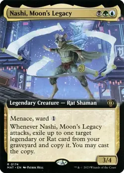 Nashi, Moon's Legacy - Foil Extended Art MAT NM MTG - Image 1