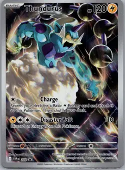 Thundurus 209 SVP Illustration Rare Pokemon Card Scarlet & Violet Promo - Image 1