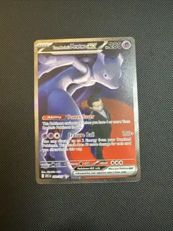 Pokemon TCG Team Rockets Mewtwo EX 281/217 Secret Rare Near Mint + - Image 1