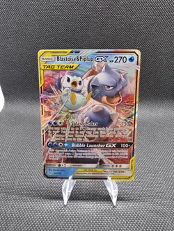 Pokemon Blastoise & Piplup GX 38/236 Sm-Cosmic Eclipse TAG TEAM **MP/HP** priced - Image 1