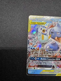 Pokemon Blastoise & Piplup GX 38/236 Sm-Cosmic Eclipse TAG TEAM **MP/HP** priced - Image 3