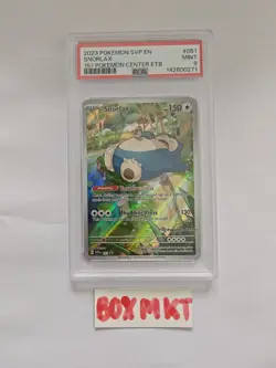 Pokemon Center Snorlax SVP051 Black Star Promo 151 Stamped PSA 9 ✨ - Image 1
