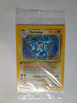Vintage Pokemon Promo Machamp 8/102 Sealed Wizards Of The Coast 1999 - Image 5