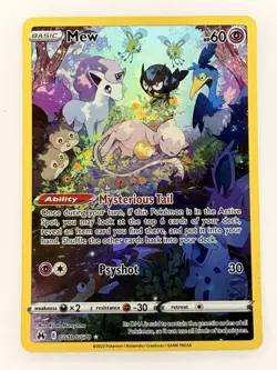 2023 Pokemon Sword & Shield Crown Zenith Galarian Gallery Mew #GG10/GG70 - Image 1