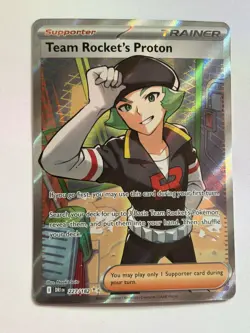 Pokemon Team Rocket's Proton Trainer 227/182 Full Art NM - 2025 Destined Rivals - Image 1