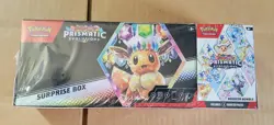 Pokemon Prismatic Evolutions Surprise Box And Booster Bundle Sealed wrap defects - Image 1