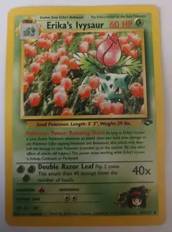 Erika's Ivysaur Gym Challenge 41/132 Uncommon Unlimited WOTC 1999-2000 Pokemon - Image 1