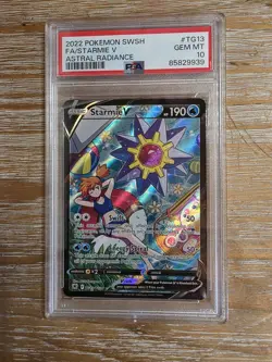Pokemon Starmie V TG13 Astral Radiance Trainer Gallery Full Art Holo PSA 10 - Image 2