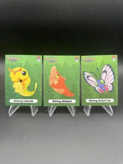 Shining Caterpie Metapod Butterfree Pokemon 2024 Shiny Infinity Set - Image 1