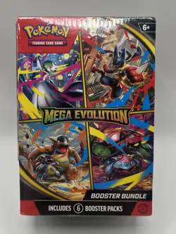 Pokemon TCG Mega Evolution Booster Bundle 6 Packs Sealed 2025 - Image 1