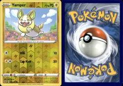 Pokemon TCG Yamper 074/202 Swsh01: Sword & Shield Reverse Holo NM - Image 1