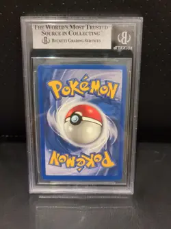 1999 Pokemon Base Set Shadowless Pikachu Red Cheeks #58/102 BGS 8 Mint - ERROR - Image 2