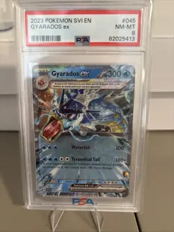 2023 Pokemon SVI EN Gyarados Ex PSA 8 - Image 1