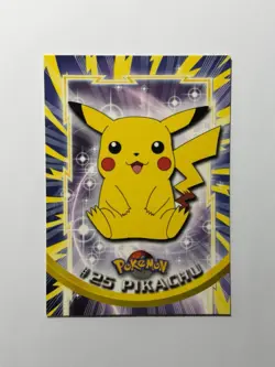 Pokemon Topps TV Animation: Pikachu #25 Non-Holo Black Logo - Image 1