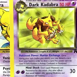 Dark Kadabra + Abra Bundle - Pokemon TCG - Team Rocket - 39 & 49 ~ LP - Image 1