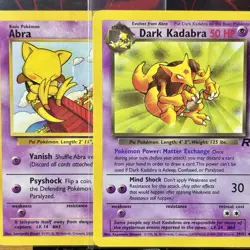 Dark Kadabra + Abra Bundle - Pokemon TCG - Team Rocket - 39 & 49 ~ LP - Image 2