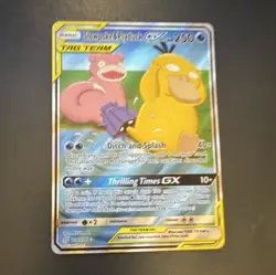 Pokemon Slowpoke & Psyduck GX TAG TEAM Full Art Holo 218/236 - Image 1