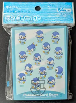 Pokemon Center Japan 2022 Deck Shield Sleeves x 64 Piplup - Brand New - Image 1