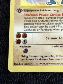 Pokemon TCG Machamp Holo Rare 1st Edition Shadowless Base Set 8/102 - Image 4