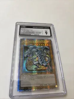 2023 YU-GI-OH! LC01-EN004 BLUE EYES WHITE DRAGON CGC 9 Quarter Century Secret - Image 2
