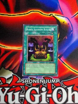 YuGiOh Black Illusion Ritual MRL-051 Unlimited Original Print Super Rare MP - Image 1