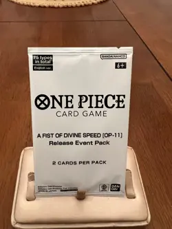 One Piece TCG A Fist Of Divine Speed OP-11 Release Event Pack English Set of 23 - Image 1