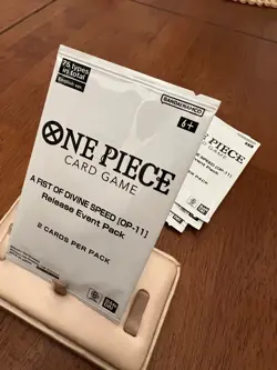 One Piece TCG A Fist Of Divine Speed OP-11 Release Event Pack English Set of 23 - Image 3