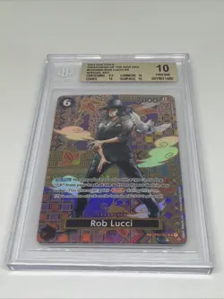 BGS 10 PRISTINE One Piece Awakening of the New Era Rob Lucci SR Special Art OP03 - Image 3