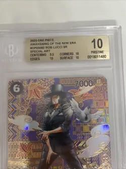 BGS 10 PRISTINE One Piece Awakening of the New Era Rob Lucci SR Special Art OP03 - Image 4