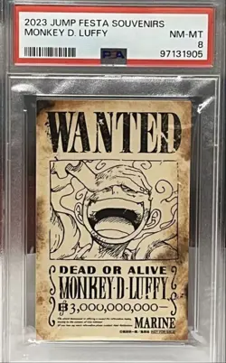 PSA 8 ONE PIECE Monkey D. Luffy Jump Festa 2023 Japanese Collection Card - Image 2