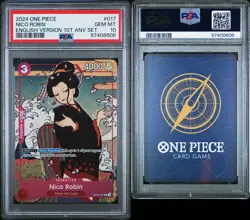 Nico Robin 1st Anniversary PSA 10 OP01-017 One Piece TCG (UK SELLER) - Image 1