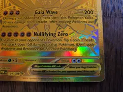 Pokemon TCG Mega Zygarde Ex Gold 124/88 Perfect Order Pre-release - Image 5